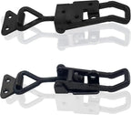 4Pack Heavy Duty Toggle Latch Clamp, 1320lbs 4003 Latch-Style Toggle Clamp with Lock Hook, Pull Action Latch with Catch Plate, Metal Quick Release Draw Latch for Trunk Jig Smoker Door Tool Boxes