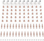 TOOLIOM 110Pcs Plasma Cutter Torch Consumables PT31 Electrode Nozzles Cups Kit Fit CUT40 CUT50 with Plasma Cutting Torch PT31 LG40