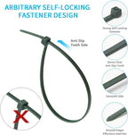 8 Inch Garden Green Zip Tie 1000 PCS, 40 Lbs - Small to Medium Zip Tie, Nylon PA66 UV Resistant Cable Tie Heavy Duty for Indoor and Outdoor Use - Ideal for bundling and securing objects