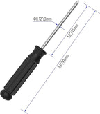 5PCS Mini Phillips Screwdriver, 3mm Cross Head with Black Non-slip Handle for Small Appliances, 3.62"(92mm) Total Length, Non-magnetic
