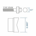 AMZCNC Manual Knockout Punch Kit, Heavy Duty Metal Sheet Knock Out Box Hole Cutter Conduit Punch Driver Die Set ((Conduit Hole Size) 1/2" Knockout Punch)