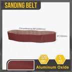 6 x 89 Inch Sanding Belt, 5 Pcs 320 Grit Knife Sharpener Belts Work Sharpening for Belt Sander Knife Carving Tool Metal Working