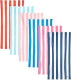 Dock & Bay Beach Towel - Quick Dry, Sand Free - Compact, Lightweight - 100% Recycled - Includes Bag - Set of 6 - Best of The Best, Large (160x90cm, 63x35)