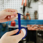 Romeda 9 Pack Electrical Tapes, Electrical Tape Water, Sun, and Oil Resistant, Electrical Tape is Suitable for Most Domestic, Commercial, and Industrial environments - Blue