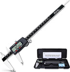 Kynup Digital Caliper, 8 Inch Micrometer Caliper Tool, Vernier Caliper with Stainless Steel Body, Large LCD Screen, Auto - Off Feature, Inch Metric Fraction Conversion (200mm)