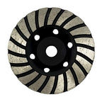 Benchmark Abrasives 4 Inch Turbo Cup Type Diamond Grinding Cup Wheel for Angle Grinder with 5/8"-11 Arbor Hole Use On Concrete, Granite, Marble, Masonry, Natural Stone