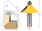 YONICO Chamfer Router Bits Bevel Edge Forming Set 5 Bit 1/2-Inch Shank 13508