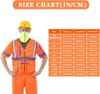 A-SAFETY Big and tall High vis Reflective Mesh safety Vest ANSI Class 3,with Pockets and Zipper