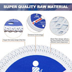 Super Thin Diamond Porcelain Saw Blade with X Teeth,BRSCHNITT3pcs 3 Inch (75mm) x Arbor 10mm Angle Grinder Diamond Cutting Disc for Dry/Wet Cutting Porcelain Tile Ceramic Marble Granite