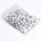 Fidioto 8AWG Wire Ferrules Terminals, 250pcs AWG8 White Ferrule Connectors Wire Insulated Cord Pin Ends Terminals for Electric, Industrial, Chemical Industry, Power Control System, etc.