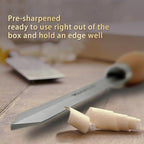 Diamond Parting Tool for Wood Lathe 3/16 inch Thick, M2 Cryo HSS Wood Turning Tools with Beech Wood Handle