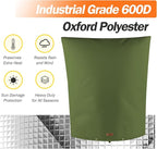 TOHONFOO Backflow Preventer Pipe Insulation Cover (5°F) - Irrigation Sprinkler Valve Insulated Pouch - Water Well Pump Cover - Sturdy 5 Layers for Winter Freeze Protection, 28" W x 36" H, Green