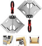 WETOLS Corner Clamp for Woodworking 2PCS 90 Degree Right Angle Clamp with Adjustable Aluminum Alloy Swing Jaw, Single Handle Clamps for Woodworking, Photo Framing, Gifts for Men Dad