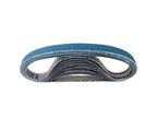 3/8 x 13 Inch Sanding Belts - Starcke Premium 36 Grit Blue Zirconia Cloth Belt Sanders for Woodworking, Metal, Composites & Aluminum, Autobody Sandpaper Belts, Narrow Air File Belt Sanding - 30 Pack