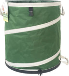 32-Gallon Collapsible Trash Can (19x25 in) Hard-Shell Bottom Yard Garden Bag for Pop-Up Recycling Bin,Yard Waste,Debris bag,Laundry Hamper,RV Camping Waste Bin,Lawn Grass,Leaf Bag,Sods,Weeds Barrel