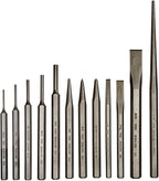 Mayhew Tools Select 61040 Punch and Chisel Set, 12-Piece, black, one size