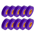 GTSE Purple Electrical Tape, 240 Rolls Bulk Box – Waterproof, Industrial Grade Vinyl, 3/4 in x 66ft– Strong Self-Adhesive PVC Electric Tape for Wire Insulation, 7 Mil, 600V – UL/CSA Listed
