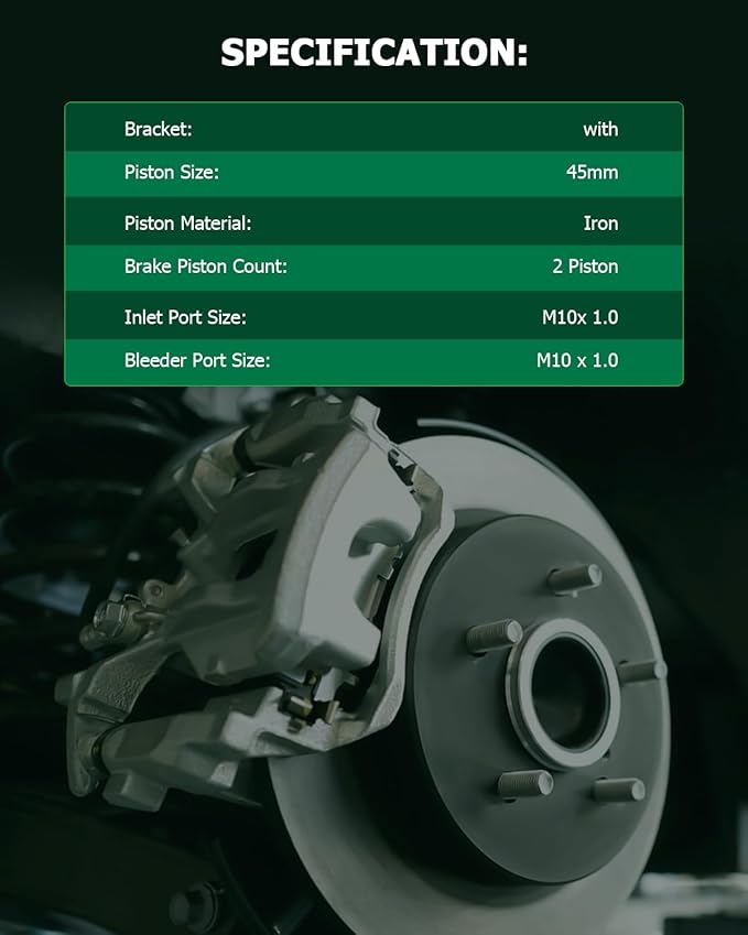 SCITOO Front Left & Right Brake Calipers With Bracket 19B2870 19B2871 Compatible For INFINITI EX35/EX37/G25/G35/G37/M35/M35h/M37/M45/M56/Q40/Q70/Q70L/QX50/QX70,For Nissan 370Z/Murano