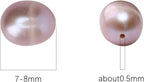 Natural Pearl Beads Rice 7-8mm Purple Freshwater Cultured Loose Gemstone Beads for DIY Jewelry Making 13.8''/Strand HQ