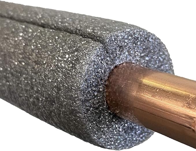 Foam King Pipe Insulation for 1/2 inch Copper Pipe 3 Foot Length, Pack of 4