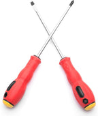 MAXPOWER 6-piece Magnetic Screwdriver Set Commercial Grade Phillips & Slotted Comfort Grip Screw Drivers with Pouch
