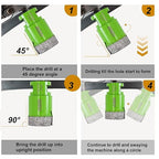Diamond Core Drill Bits 2-1/2" Granite Hole Saw 65mm Porcelain Drill Bits Vacuum Brazed for Porcelain Tile Granite Marble Brick