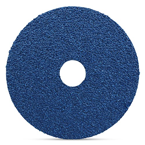 BHA Zirconia Resin Fiber Sanding and Grinding Discs, 4.5” x 7/8”, 120 Grit - 25 Pack