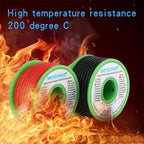 BNTECHGO 16 Gauge Silicone Wire Spool red 25ft and Black 25ft Flexible 16 AWG Stranded Tinned Copper Wire
