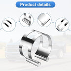 2 Inch Stainless Steel Exhaust Clamp, Universal for Welding and Exhaust Pipe Repair (2 inches)