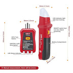 UNI-T AC Circuit Breaker Tracer Finder Tool with Adaptor & Electrical Integrated GFCI Outlet Tester, 90-120V Adjustable Sensitivity Beep Indicattion Alligator Banana Clip Adaptor
