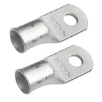 SELTERM 2pcs 2/0 AWG 5/16" Stud Tinned Copper Wire Lugs, Battery Cable Ends, 00 Gauge Ring Terminal Connectors, UL Marine Grade Electrical Terminal Connectors