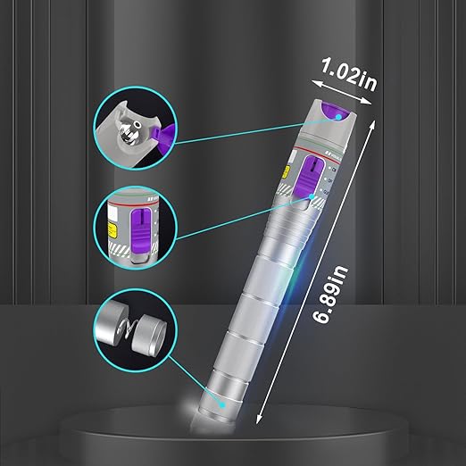 2PCS 80KM Visual Fault Locator for Fiber Optic Cables, VFL Support FC/ST/SC/LC Interfaces, Long-Range Fault Finder, Fiber Light Pen Tester, High-Precision OTDR Mapping Tool for FTTH, Telecom, Datacom