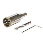 15/16inch | 24mm Diamond Hole Saw with Center Drill bit and Diamond-Coated Center Drill bit for Ceramic Glass Marble Fiberglass Granite and Porcelain Tiles by CENYB