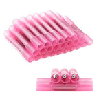 120 Pcs Heat Shrink Butt Connectors, AWG 22-16 Waterproof Insulated Electrical Wire Connectors, Crimp & Shrink Butt Splice Connectors Terminal for Automotive Marine Truck Trailer Stereo (Red)