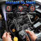 Endoscope Camera with Light - IP67 Waterproof Borescope Camera with 8 Adjustable LED Lights | 4.3" LCD Screen Borescope | HD 1080P Inspection Cameras with 16.5ft Semi-Rigid Cord Tools for Men