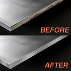 GSCIT Club Silver Edge Banding, 2 Inch x 25ft Aluminum Brushed Edge Banding PVC Edge Trim for Cabinet Repair Furniture