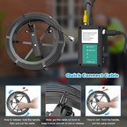 Sanyipace Drain Camera, Sapphire Lens, Remote Control, 5X Zoom in, 1080P FHD, Battery Level Display, 12 Adjustable LEDs, Plumbing Snake, Waterproof Pipe Inspection Camera, 16GB TF Card, 65FT/20M