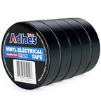ADHES 7mil PVC Electrical Tape, 19mm x 20m, 5 Rolls, Heavy Duty Insulation Tape for Wiring, Electrical Repairs, and DIY Projects