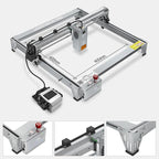 LASER TREE Laser Engraver Machine, 40000mW(40W+) Output Power Laser Cutter with Air Assist Pump Kit, High Precision Laser Cutter and Engraver for Wood and Metal, Paper, Acrylic, Glass, Class 4