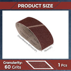 Sanding Belts 3 x 18 Inch 60 Grit Aluminum Oxide Abrasive Sandpaper for Belt Sander Metal Grinding Wood Working Weld Rust Removal