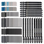 52PCS T Shank Jigsaw Blades Set,BeQell HCS/HSS Jig Saw Blades for Wood, Plastic and Metal Cutting(T118A,T118B,T101AO,T101B,T101BR,T101D,T111C,T11D,T144D,T244D)