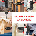 16 in 1 Electric Screwdriver Cordless Rechargeable Small Power Drill Set 3.6V Li-ion 3.5Nm Max Torque Electric Rotatable with LED Light Screwdriver for Home Office DIY Tools (Black)
