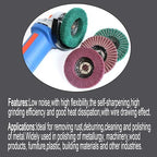 9Pcs 4" x 5/8" Nylon Fiber Flap Disc Polishing Grinding Wheel,Scouring pad Buffing Wheel for Angle Grinder Polishing,Flap Discs for Power-Operated Grinders