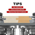 Professional 2PCS Shaker Style Rail and Stile Router Bits Set 1/2 Inch Shank, 3/8 Inch Cutting Depth, Up to 7/8 Inch Stock, Perfect Door Frame Shaper Cutters Raise Panel Making Router Bit Set
