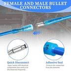 Qibaok 320PCS Heat Shrink Bullet Connectors Kit Female & Male Bullet Butt Terminals Insulated Waterproof Electrical Marine Crimp Automotive Connectors