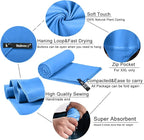 Rainleaf Microfiber Towel Perfect Travel & Gym & Camping Towel. Quick Dry - Super Absorbent - Ultra Compact - Lightweight. Suitable for Trip, Beach, Shower, Backpacking, Pool