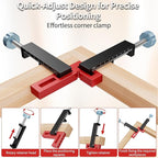 Preciva Corner Clamp for Woodworking, 90 Degree Right Angle Clamp, Aluminum Alloy Positioning Squares for Picture Frames, Cabinets, Drawers Boxes