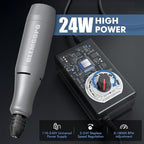 Mini Rotary Tool Kit with Copper Core Motor & 86 Accessories, Variable Speed 0-18,000 RPM, 3-24V Regulated Power for Engraving, Sanding, Polishing, Drilling, DIY Crafts
