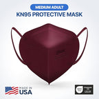 BNX KN95 Face Masks Made in USA (Adult Large, Adult Medium, Kids Small) (Earloop) (Model: E95/E95M/E95S)
