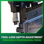Metabo HPT Framing Nailer, Pro-Preferred Pneumatic Power Nailer & Framing Tool for Flooring, Roof Decking, Selectable Trigger & Rafter Hook, 21° 2" to 3-1/4" Plastic Collated Nails, NR83A5